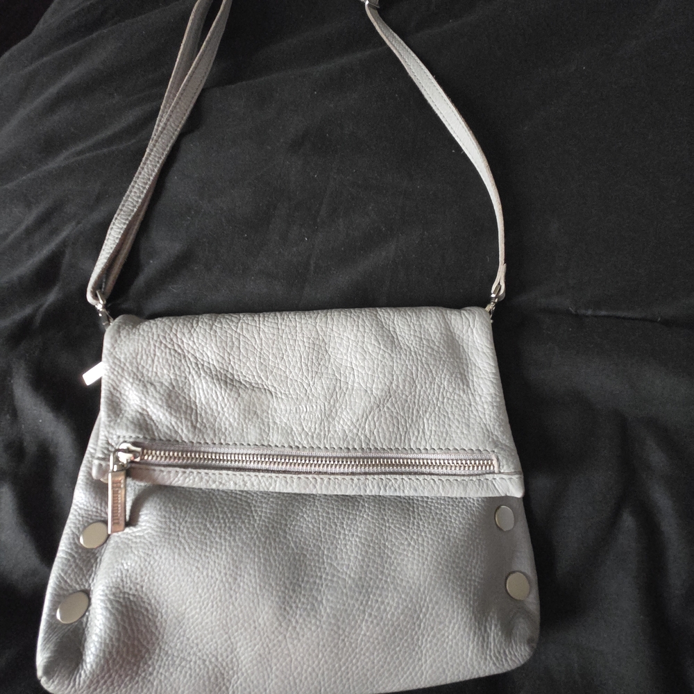 Hammitt Gray Leather Crossbody Bag